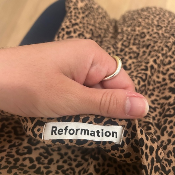 Reformation animal print mini dress - Picture 2 of 3